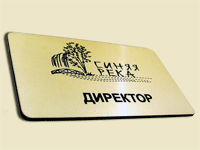 Пластиковый бейдж на магните.